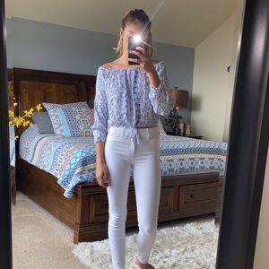 Hollister off the shoulder crop top
